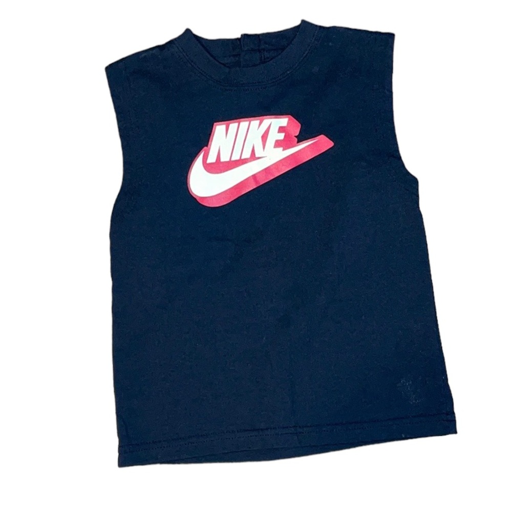 H/P 🎉3/4/23•NIKE•TODDLER "NIKE" LOGO AND SWOOSH TANK TOP SIZE 24 MONTHS